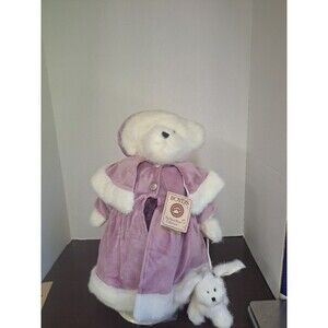 2005 Boyds Bears The Head Bean Collection Victoria Crystalfrost With Fifi Signed